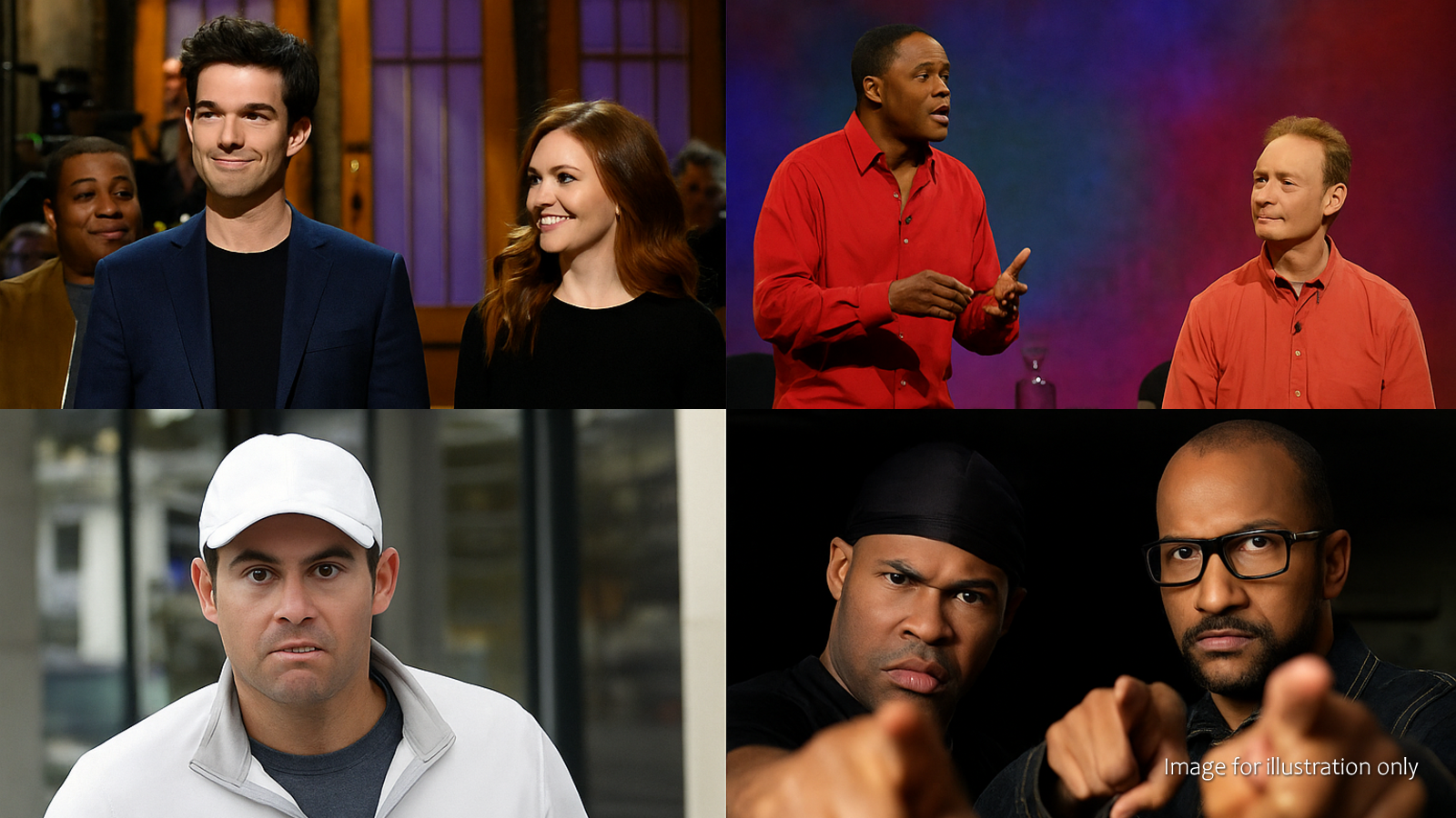 Photo-style image of a comedy stage with spotlight and microphone, symbolizing ROAR’s 24/7 comedy-focused programming. (Illustrative image, not an actual broadcast scene.)